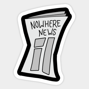 Nowhere news Sticker